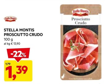 DPiù Stella montis prosciutto crudo offerta