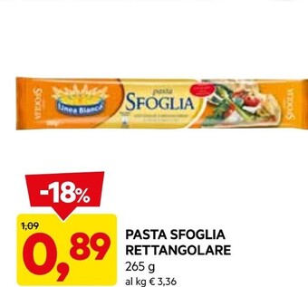 DPiù Pasta sfoglia rettangolare offerta