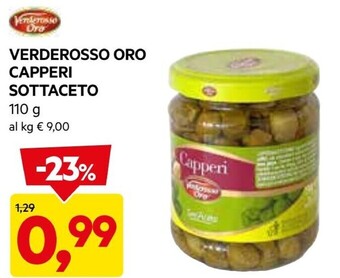 DPiù Verderosso oro capperi sottaceto offerta