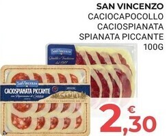 Eté San vincenzo caciocapocollo caciospianata spianata piccante offerta