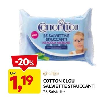 DPiù Cotton clou - salviette struccanti offerta