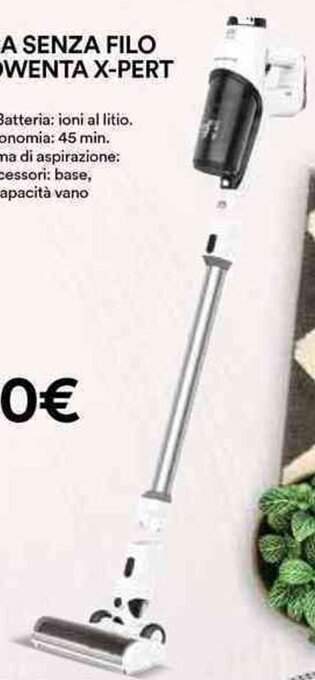 Ipercoop SCOPA ELETTRICA SENZA FILO RICARICABILE ROWENTA X-PERT 3.60 RH6935 offerta
