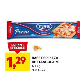 DPiù Stuffer base per pizza rettangolare offerta