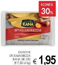 PrestoFresco Rana lasagne sfoguagrezza offerta
