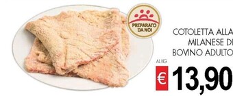 PrestoFresco Cotoletta alla milanese di bovino adulto offerta