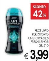 PrestoFresco Lenor profumo per bucato unstoppables fresh offerta