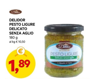 Delidor pesto ligure delicato senza aglio