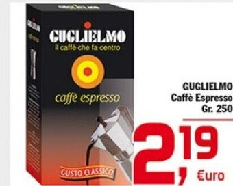 Punto é market Guglielmo caffè espresso offerta