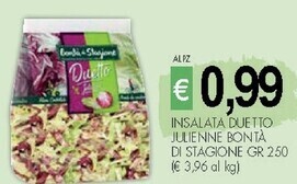 PrestoFresco Bontà di stagione insalata duetto julienne offerta