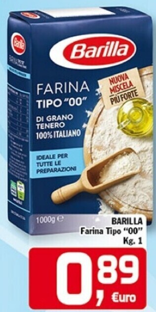 Punto é market Barilla farina tipo 00 offerta