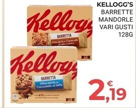 Eté Kelloggs barrette mandorle offerta