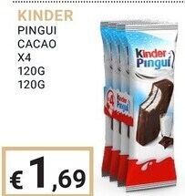 Eté Kinder pingui cacao offerta