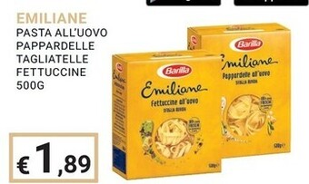 Eté Barilla pasta all'uovo pappardelle tagliatelle fettuccin offerta