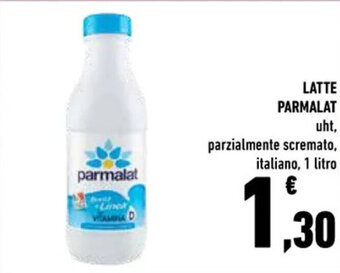 Conad LATTE PARMALAT uht, parzialmente scremato, italiano, 1 litro offerta