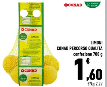 Conad LIMONI CONAD PERCORSO QUALITÀ confezione 700 g offerta