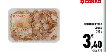 Conad KEBAB DI POLLO CONAD 350 g offerta