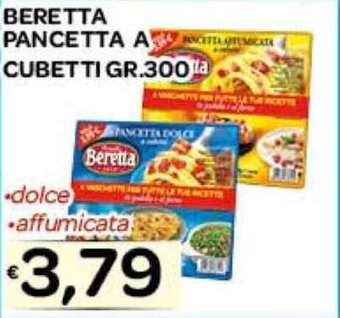 Euromarket Carandente BERETTA PANCETTA A CUBETTI GR.300 offerta