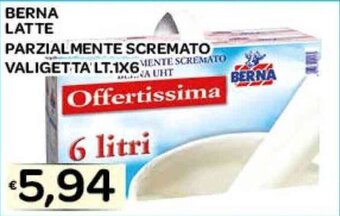 BERNA LATTE PARZIALMENTE SCREMATO VALIGETTA LT.1X6