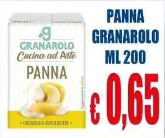 Supermercato Papale PANNA GRANAROLO ML 200 offerta