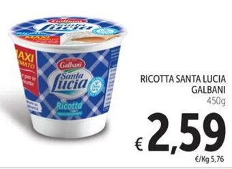 Spazio Conad RICOTTA SANTA LUCIA GALBANI 450 g offerta
