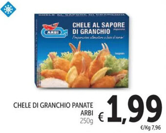 CHELE DI GRANCHIO PANATE ARBI 250 g