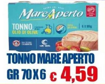 TONNO MARE APERTO GR 70X6