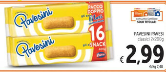 Spazio Conad PAVESINI PAVESI classici 2x200g offerta
