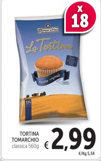 Spazio Conad TORTINA TOMARCHIO classica 560g offerta
