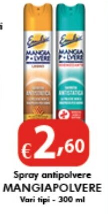 Bernava Spray antipolvere MANGIAPOLVERE Vari tipi - 300 ml offerta