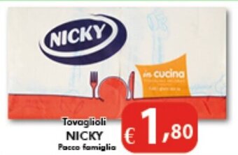 Tovaglioli NICKY Pacco famiglia