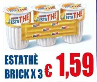 Supermercato Papale ESTATHÈ BRICK X 3 offerta