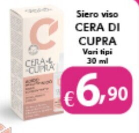 Bernava Siero viso CERA DI CUPRA Vari tipi 30 ml offerta