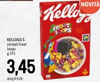 Famila Superstore KELLOGG'S cereali froot loops g 375 offerta