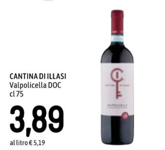 Famila Superstore CANTINA DI ILLASI Valpolicella DOC cl 75 offerta