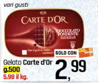 Famila Superstore Gelato Carte d'Or g.500 offerta