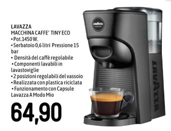 Famila Superstore LAVAZZA MACCHINA CAFFE' TINY ECO offerta