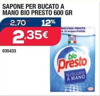 Self SAPONE PER BUCATO A MANO BIO PRESTO 600 GR offerta
