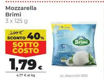 Coop Brimi Mozzarella Senza Lattosio 125 G(ml) offerta