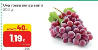 Coop Uva Rossa Senza Semi offerta