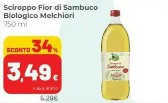 Coop Melchiori Sciroppo Fior Di Sambuco Biologico offerta