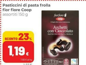 Coop Coop - Archetti Con Cioccolato Pasticcini Di Pasta Frolla Fior Fiore 150 G(ml) offerta