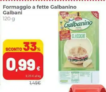 Coop Galbani Galbanino Fette Formaggio Dolce 120 G(ml) offerta