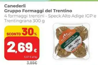Coop Canederli Gruppo Formaggi Del Trentino offerta