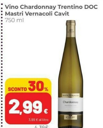 Coop Cavit Trentino DOC 750 G(ml) offerta