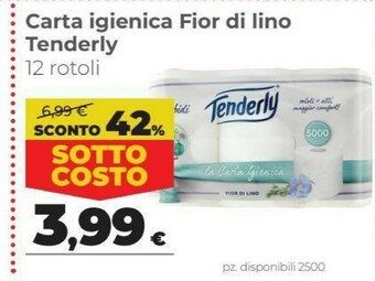 Coop Tenderly Carta Igienica Fior Di Lino offerta