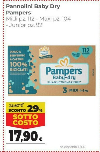 Coop Pampers Pannolini Baby Dry offerta