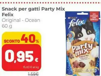 Coop Felix Snack Per Gatti Party Mix offerta