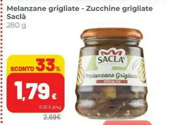 Coop Saclà Melanzane Grigliate offerta