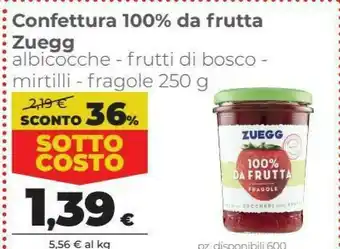 Coop Zuegg Frutti Di Bosco 100% Da Frutta 250 G(ml) offerta