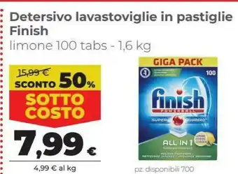 Coop Finish Detersivo Lavastoviglie In Pastiglie offerta